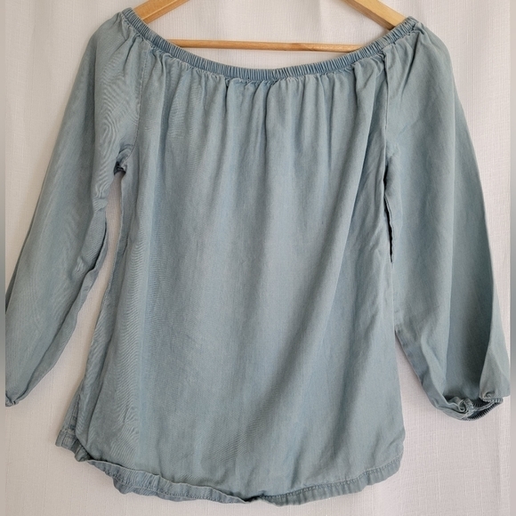 Solar Distressed Off the Shoulder Top - Picture 9 of 10